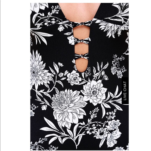 LuLus FLORAL ONE PIECE SWIMSUIT - Picture 6 of 6